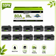 10 Pack Black 80A Toner HP CF280A for LaserJet Pro 400 M401n M401dn picture