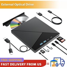 7-in-1 Multifunctional External DVD Drive USB 3.0 Type-C CD/DVD RW Optical Drive picture