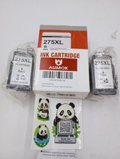 LOT OF 2 AUMOK 245XL BLACK INK CARTRIDGES FOR CANNON EXP 10/28/27 SEALED picture