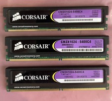 (3x 1GB) Corsair XMS PC2-6400 DDR2-800 Computer Memory RAM CM2X1024 -5400C4 ~ picture