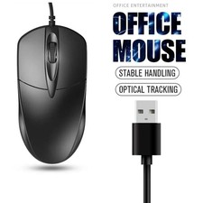 USB 2.0 Optical Wired Scroll Wheel Mouse PC Laptop Notebook Desktop Black Mice picture