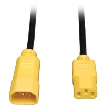 Tripp Lite 6ft C14 to C13 Power Extension Cable P005-006-YW Yellow picture