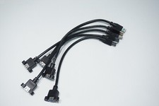 (5) USB 3.0 SuperSpeed TYPE A MALE to A-FEMALE SCREW PANEL MOUNT 1FT EXT. CABLE picture