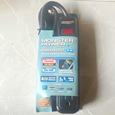 Monster Power PowerProtect PRT 400 Surge Protector 4 Outlet 3ft 540J 15A picture