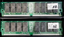 Toshiba 64mb Kit of 2 x 32MB EDO Memory RAM 72pin simm 1997 285302 picture