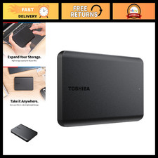 1TB Portable External Hard Drive USB 3.0, Slim Design, Fast Data Transfer, Black picture