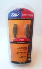 BRAND NEW Belkin Pro USB 2 Hi-Speed 480Mbps USB Cable Device 6ft F3U133-06 picture