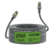 Starlink Gen 3 Cable 250 Ft, Waterproof Replacement Cable for Starlink Rectangul picture