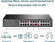 NEW TP-Link 24 Port Gigabit Manged Switch Easy Smart VLAN Fanless TL-SG1024DE picture