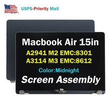 OEM For Macbook Air A2941 M2 2023 A3114 M3 2024 LCD Screen Replacement Midnight picture