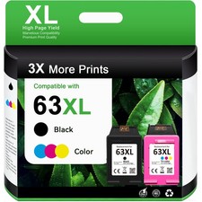 63 XL Ink Cartridge for HP 63XL ENVY 4512 4516 4520 OfficeJet 3830 4650 4652 Ink picture