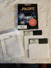 VINTAGE 1988 SWIFT PAINT IBM PC/ Com. 64 SOFTWARE 5.25 FLOPPY IBM W/ INSERTS BOX picture