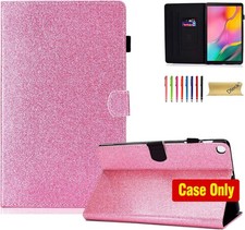 Case for Galaxy Tab A 10.1 2019, Glitter Bling Folio Stand Cover with Pencil Hol picture