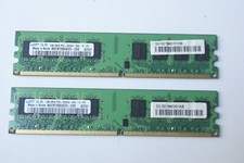 Samsung 2 x 1GB M378T2953EZ3-CE6 2Rx8 PC2-5300U DDR2 Working Desktop Memory RAM picture