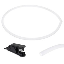 3.28 ft Tubing 8mm ID x 12mm OD with Cutter Milky White picture