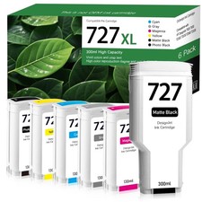 727 Ink 300ML+130ML, Matte Black Photo Grey Cyan Magenta Yellow picture