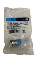 Leviton 41108-RL8 Voice Grade QuickPort Connector, Blue picture