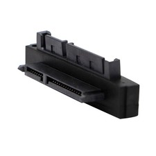 90 Degree SATA 22Pin 7+15 Male to SATA 22P Female Connector SATA Adapter picture