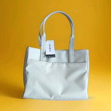 Samsonite BTB Tote 15 in Laptop Bag Gray Polyester Zippered Pockets 156301-D733 picture