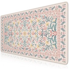 iCasso Desk Mat,Mouse Pad for Office Desk,35.4x15.7in,Pink Floral picture
