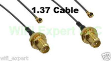 2X 1.37 U.FL Mini PCI to RP-SMA Pigtail Antenna WiFi Cable 20 Inches (50cm) USA picture