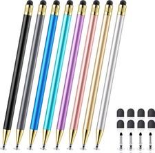 LYNOKI Stylus(8 Pcs), 2-in-1 Stylus Pen for iPad Stylus Pen for Touchscreen picture