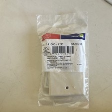 Leviton QuickPort Wall Plate Single Gang 1-Port White 41080-1TP picture