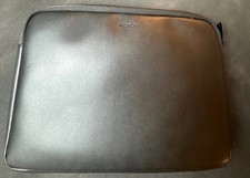 Monos Metro Laptop Sleeve Black Vegan Leather Minimalist Case 13-14 inch Travel picture