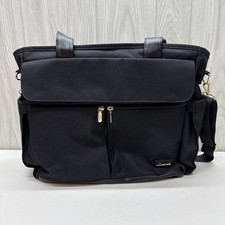 LOVEVOOK  Womens Laptop Bag Fashion Travel Work Black and gold 18
