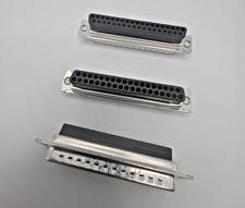 Amphenol FCI 865637PLTXLF DB37 37-Pin Male D-Sub Crimp Plug Connector Lot of 3 picture