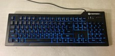 CyberPowerPC Wired Gaming Keyboard White LED Backlit NOHI 01 KB-161-306 - TESTED picture