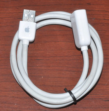 Genuine Apple USB Extension Cable White Notched A1153 Keyboard Extender OEM  picture