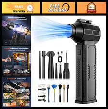 Ultra-Powerful Cordless Air Duster 130,000RPM, Rechargeable 8000mAh, 4-Gear Blow picture