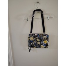 Vera Bradley Night and Day Indigo Quilted Crossbody Laptop Tablet Tech Case Bag picture
