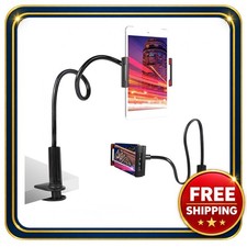 Tablet Holder Bed Mount 31.4 inch Flexible Gooseneck Aluminum-Magnesium Alloy picture