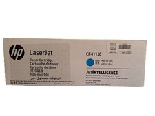 HP CF411JC High Yield Cyan Toner Cartridge Genuine New Sealed HP Laser Jet Pro picture