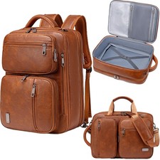 weiatas 3-in-1 Vegan Leather Convertible Laptop Bag for Men Women, 15.6 Inch ... picture