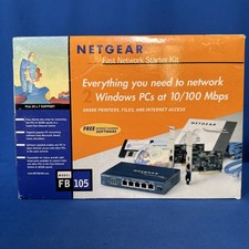 NETGEAR Fast Network Starter Kit - FB105 5 Port Switch, Network Card, & Software picture