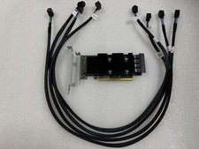 DELL R730xd GY1TD 0GY1TD P31H2 SSD NVMe PCIe EXTENDER EXPANSION CARD + 4 cables picture
