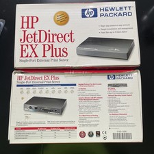 2 New HP JetDirect EX Plus Print Server J2596A With Power Supply picture