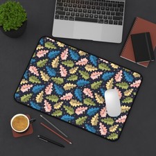 Oak Leaf Desk Mat, Work Desk Mat, Desk Mat Cute,Floral Desk Mat,Desk Mat Teacher picture