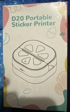 D20 Portable Sticker Printer Mini Thermal Label Printer Bluetooth . picture