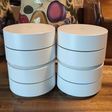 Google Wi-Fi System NLS-1304-25 AC1200 Dual-Band Mesh | 4 Pack | Type-C No Cords picture