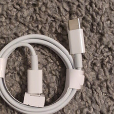 20 Pice USB-C to USB-C White Round Charging Cable 1m (3.3ft) 5V Universal 60w picture