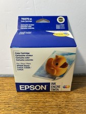 Genuine Epson T037020 Color Ink Cartridge Stylus C42 C44 Sealed New Exp 08/2006 picture