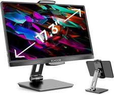 ROADOM Adjustable Tablet Stand 360° Swivel, 180° Tilt, Foldable Holder, Black picture