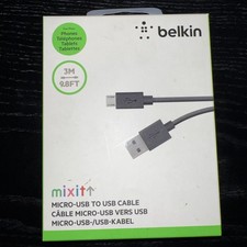 Belkin 9.8FT MIXIT Micro USB to USB Cable - Black - F2CU012bt3M-BLK picture