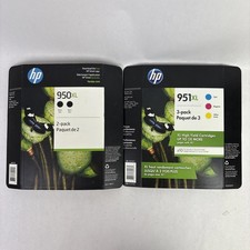 5-PACK HP GENUINE 950XL BLACK & 951XL COLOR INK OFFICEJET PRO 8620 picture