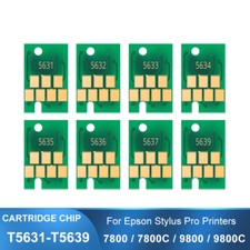 T5678 T5631-T5639 Reusable Use Cartridge Chips for EPSON 7800 9800 Printer 9PCS picture