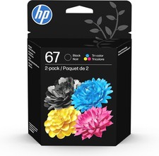 HP 67 Black/Tri-Color Ink Cartridges (2-Pack) picture